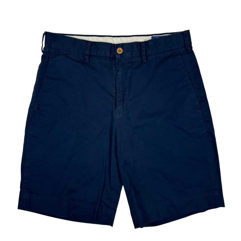 Polo Ralph Lauren Mens Stretch Classic Fit Navy Blue Chino Shorts Size 30